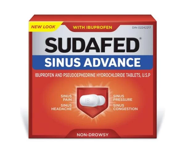 Sudafed Sinus Advance with Ibuprofen