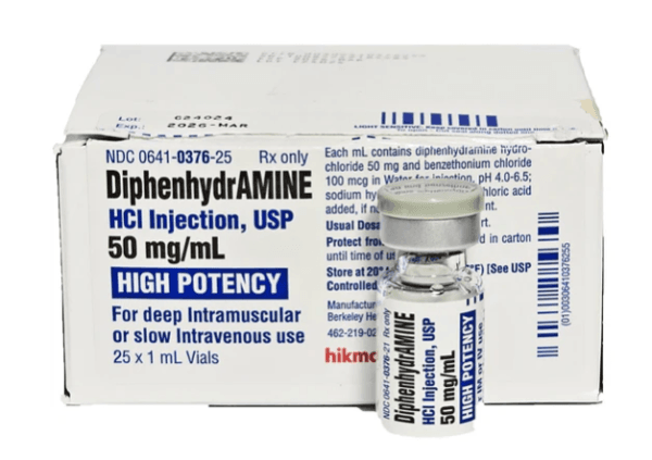 Difenhidramina HCL Inyección